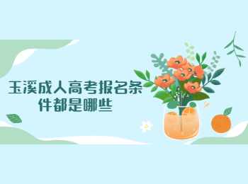 玉溪成人高考報名條件