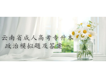 云南省成人高考專升本政治