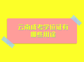 云南成考學位證 云南成考